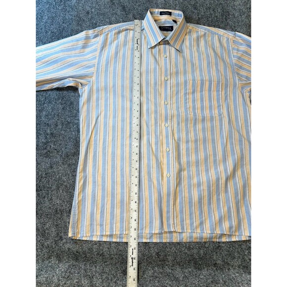 VTG Versa Mens Cotton Dress Shirt Size 16 32 33 L Striped Casual Adult Classic - Picture 6 of 12